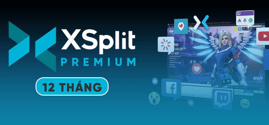 XSplit Premium 12 tháng - Code gia hạn